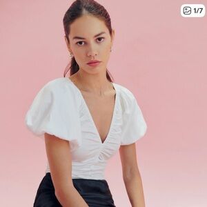 Reformation Sonny Top - white size 6